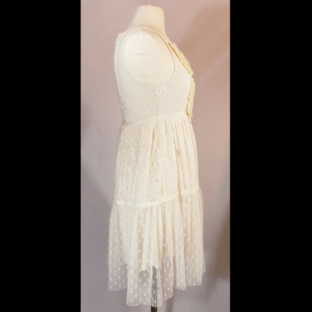 Anthropologie Ryu Cream Lace Dress, Size Small - Picture 2 of 6